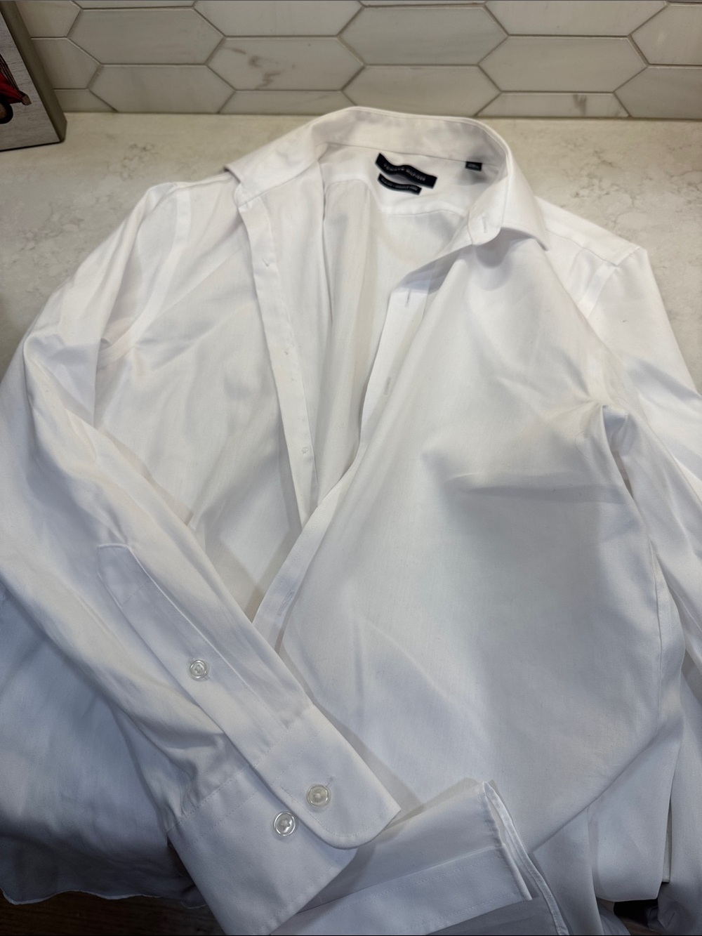 Tommy Hilfiger White Men’s Dress Shirt Medium 15.5 32/33